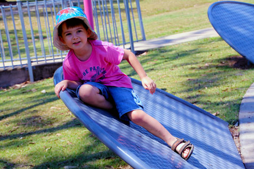 Wide Bay Kids boy in park